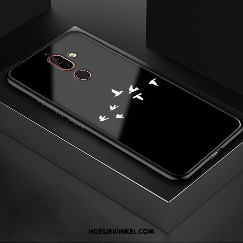 Nokia 7 Plus Hoesje Trend Anti-fall Scheppend, Nokia 7 Plus Hoesje Wit Bescherming