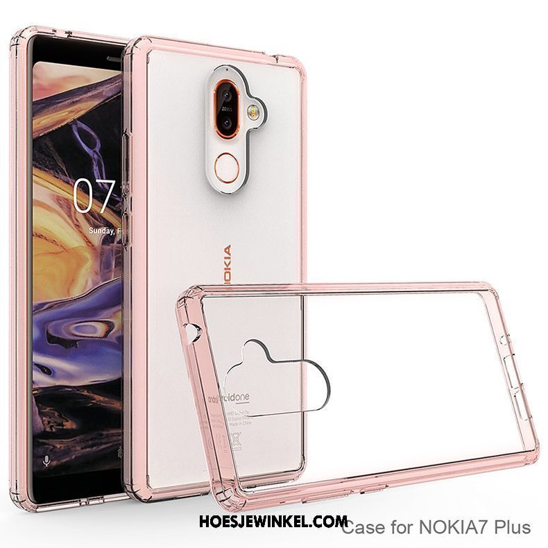 Nokia 7 Plus Hoesje Trendy Merk Hoes Zacht, Nokia 7 Plus Hoesje Anti-fall Mobiele Telefoon