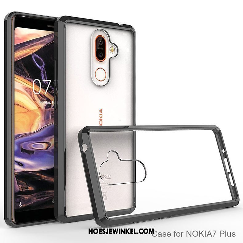 Nokia 7 Plus Hoesje Trendy Merk Hoes Zacht, Nokia 7 Plus Hoesje Anti-fall Mobiele Telefoon