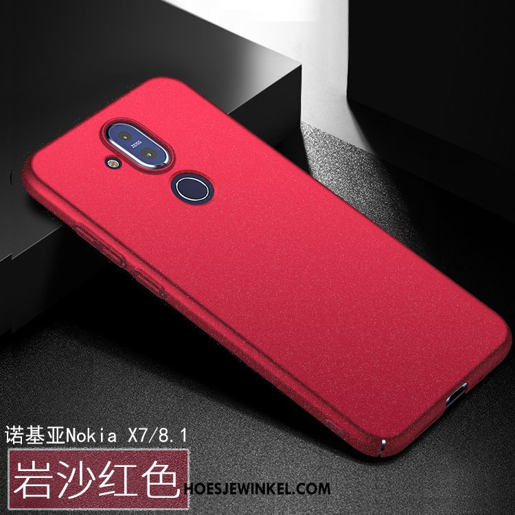 Nokia 8.1 Hoesje All Inclusive Bescherming Groen, Nokia 8.1 Hoesje Schrobben Mobiele Telefoon