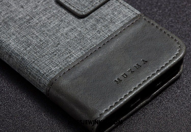 Nokia 8 Hoesje Kaart Denim Ondersteuning, Nokia 8 Hoesje Diepe Kleur Mobiele Telefoon Braun