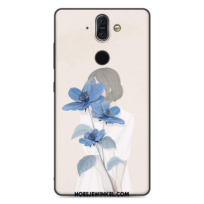 Nokia 8 Sirocco Hoesje All Inclusive Kunst Blauw, Nokia 8 Sirocco Hoesje Zacht Bescherming