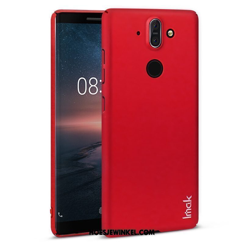 Nokia 8 Sirocco Hoesje Zacht Anti-fall Bescherming, Nokia 8 Sirocco Hoesje Rood Mobiele Telefoon