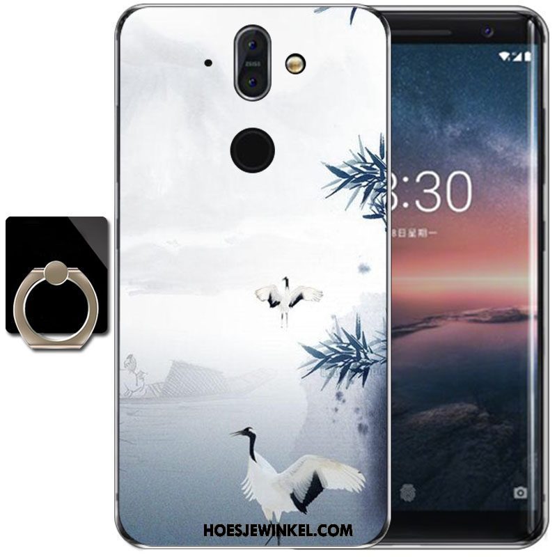 Nokia 8 Sirocco Hoesje Zacht Wind Bescherming, Nokia 8 Sirocco Hoesje Purper Hoge