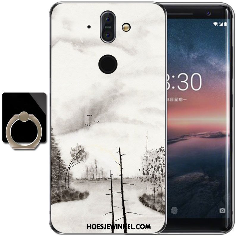 Nokia 8 Sirocco Hoesje Zacht Wind Bescherming, Nokia 8 Sirocco Hoesje Purper Hoge