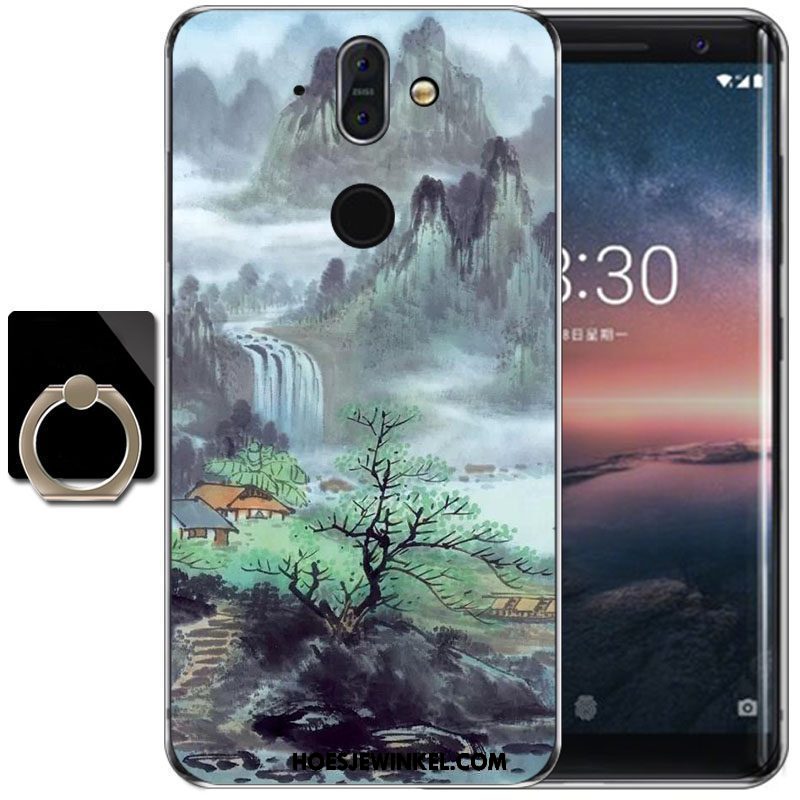 Nokia 8 Sirocco Hoesje Zacht Wind Bescherming, Nokia 8 Sirocco Hoesje Purper Hoge