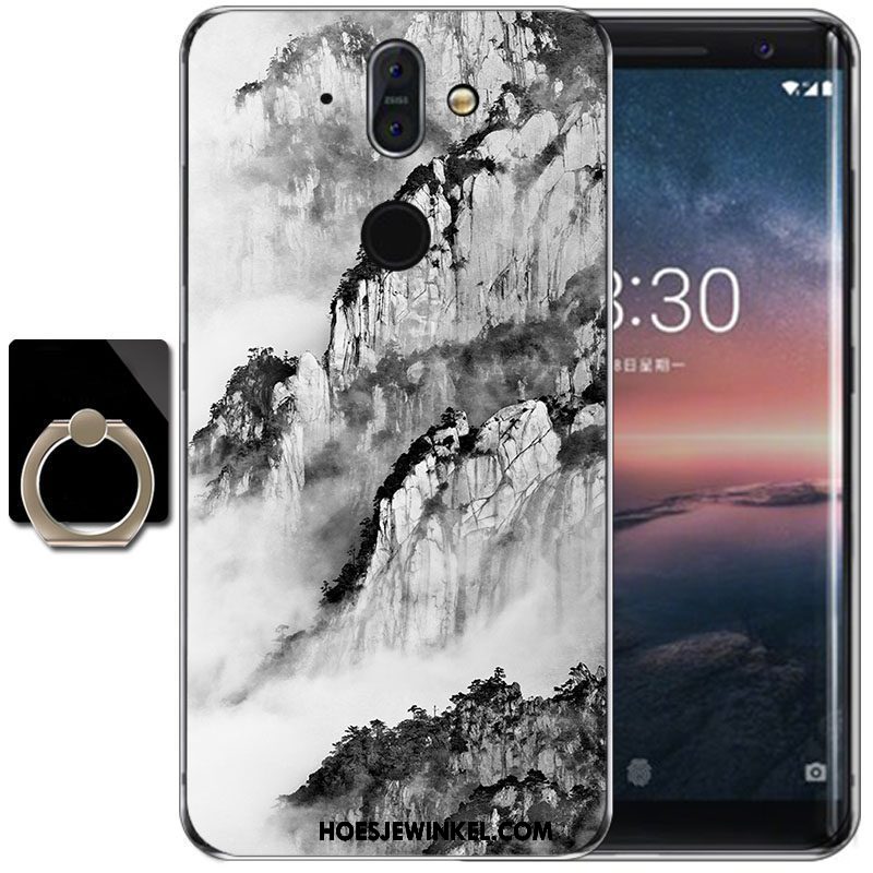 Nokia 8 Sirocco Hoesje Zacht Wind Bescherming, Nokia 8 Sirocco Hoesje Purper Hoge