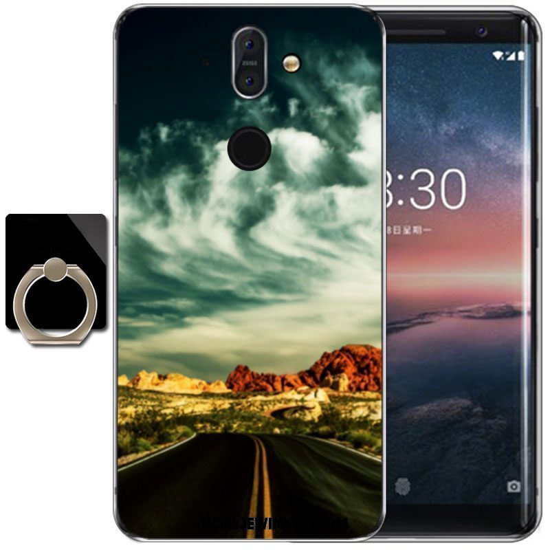 Nokia 8 Sirocco Hoesje Zacht Wind Bescherming, Nokia 8 Sirocco Hoesje Purper Hoge