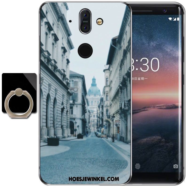 Nokia 8 Sirocco Hoesje Zacht Wind Bescherming, Nokia 8 Sirocco Hoesje Purper Hoge