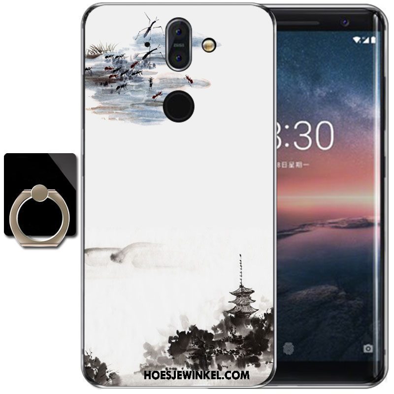 Nokia 8 Sirocco Hoesje Zacht Wind Bescherming, Nokia 8 Sirocco Hoesje Purper Hoge