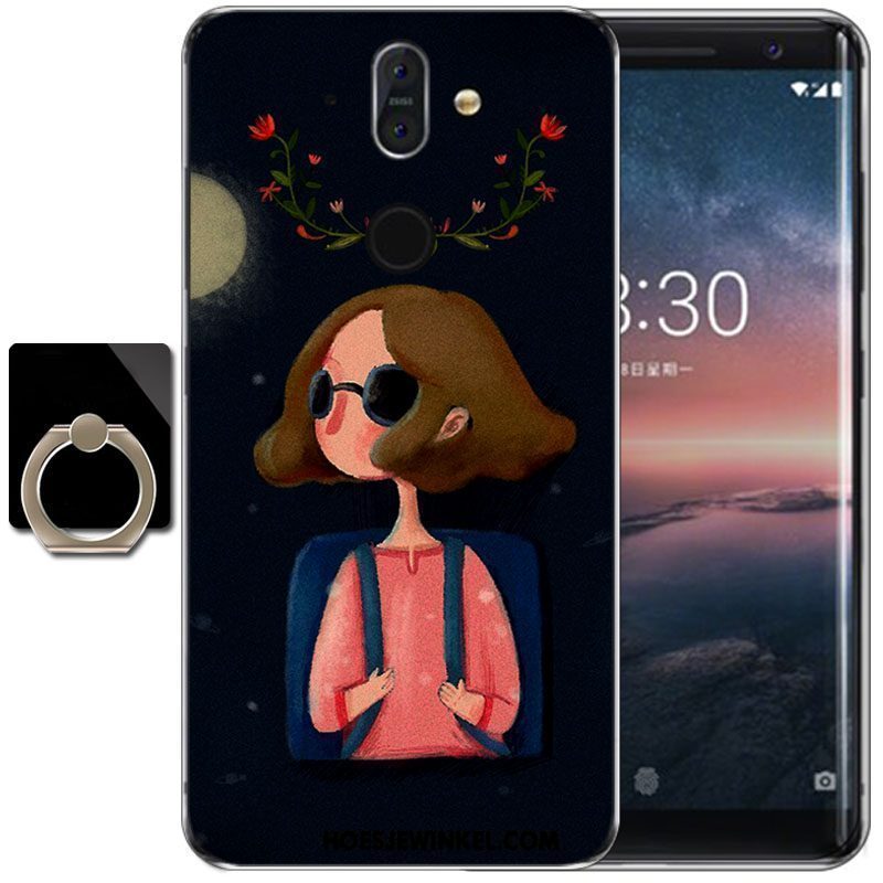 Nokia 8 Sirocco Hoesje Zacht Wind Bescherming, Nokia 8 Sirocco Hoesje Purper Hoge