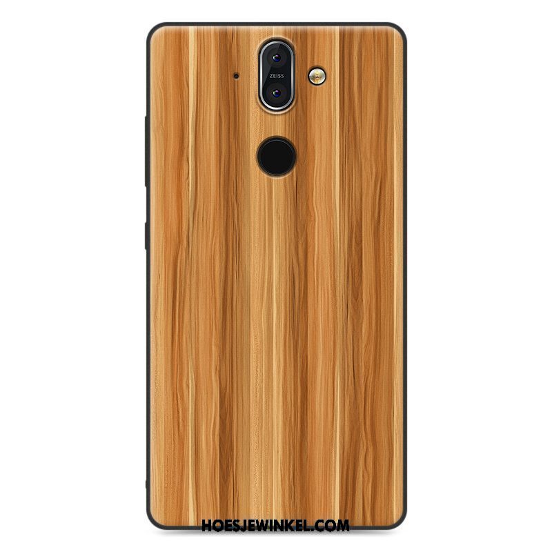 Nokia 8 Sirocco Hoesje Zwart Schrobben Hoes, Nokia 8 Sirocco Hoesje Siliconen Bescherming