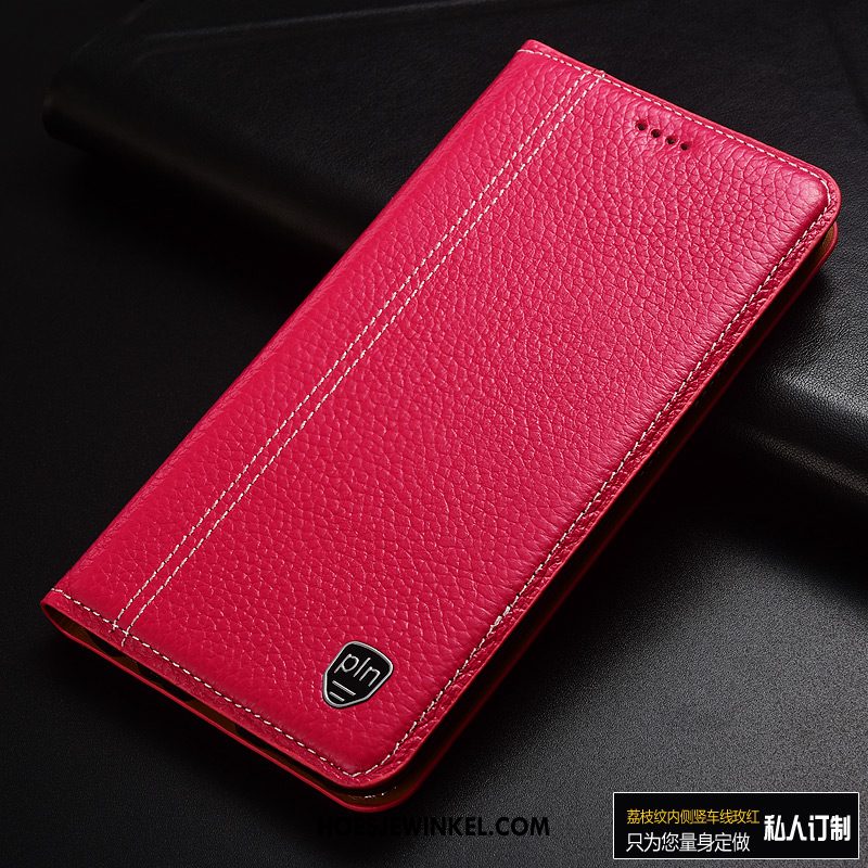 Nokia 9 Pureview Hoesje Leer High End Echt Leer, Nokia 9 Pureview Hoesje Lederen Met De Hand Braun