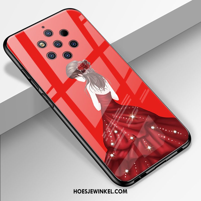 Nokia 9 Pureview Hoesje Mobiele Telefoon Bescherming Pas, Nokia 9 Pureview Hoesje Gazen Glas