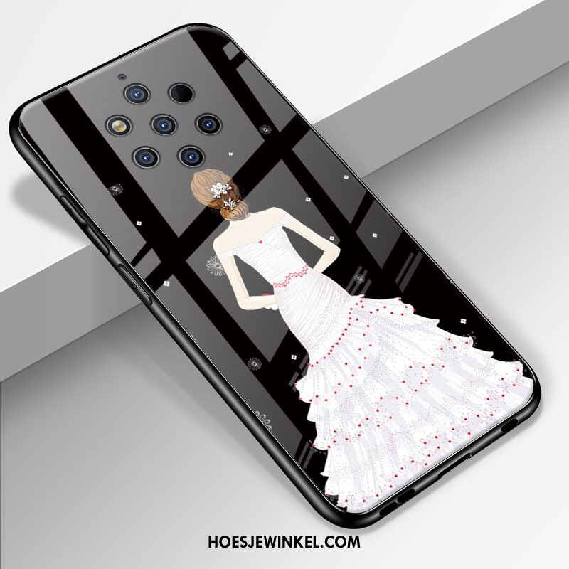 Nokia 9 Pureview Hoesje Mobiele Telefoon Bescherming Pas, Nokia 9 Pureview Hoesje Gazen Glas