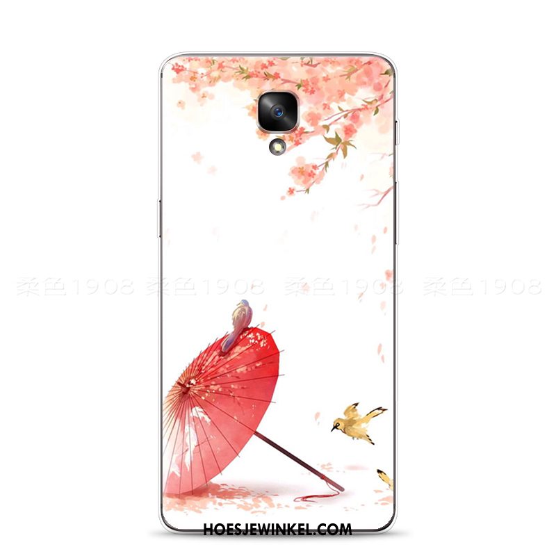 Oneplus 3 Hoesje Roze Chinese Stijl Mobiele Telefoon, Oneplus 3 Hoesje Kleur Bloemen