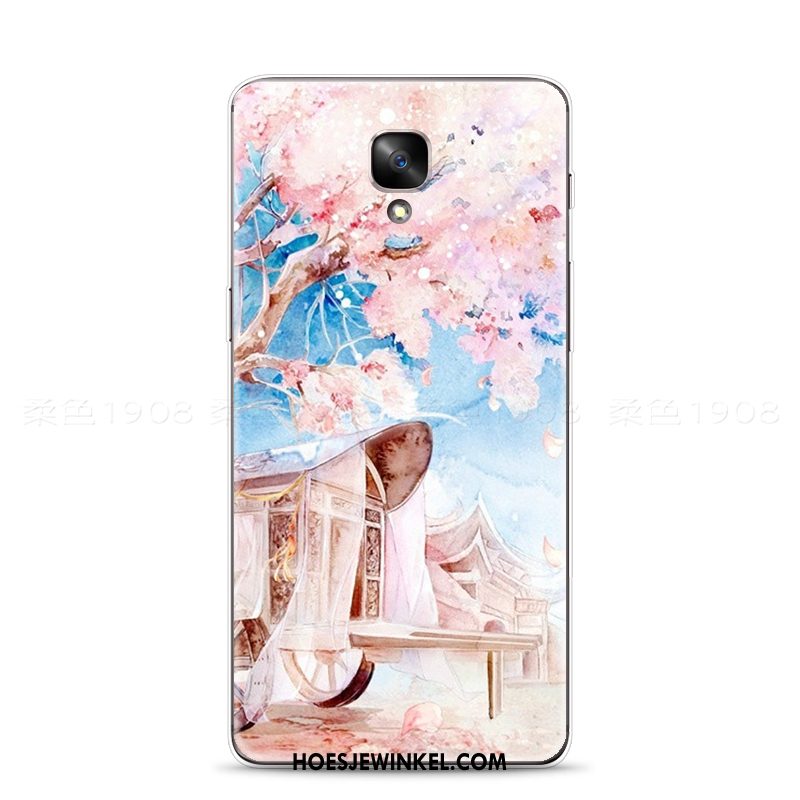 Oneplus 3t Hoesje Chinese Stijl Mobiele Telefoon Vintage, Oneplus 3t Hoesje Bloemen Kleur