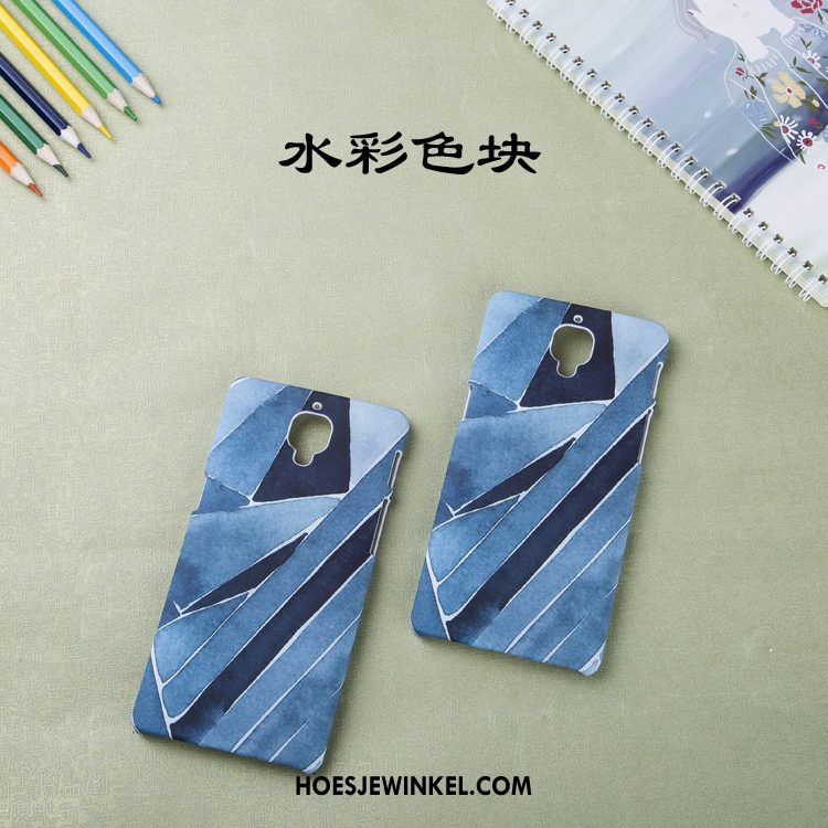 Oneplus 3t Hoesje Spotprent Blauw Schrobben, Oneplus 3t Hoesje Anti-fall Eenvoudige