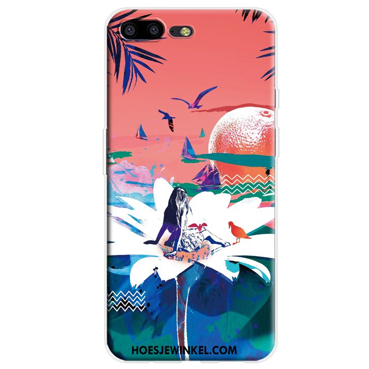 Oneplus 5 Hoesje Bloemen Anti-fall Patroon, Oneplus 5 Hoesje Vogel Chinese Stijl