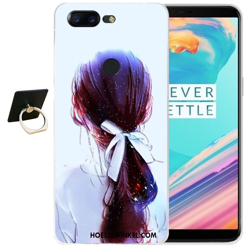 Oneplus 5t Hoesje All Inclusive Anti-fall Hoes, Oneplus 5t Hoesje Siliconen Blauw