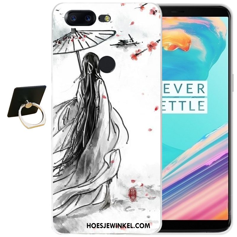 Oneplus 5t Hoesje All Inclusive Anti-fall Hoes, Oneplus 5t Hoesje Siliconen Blauw