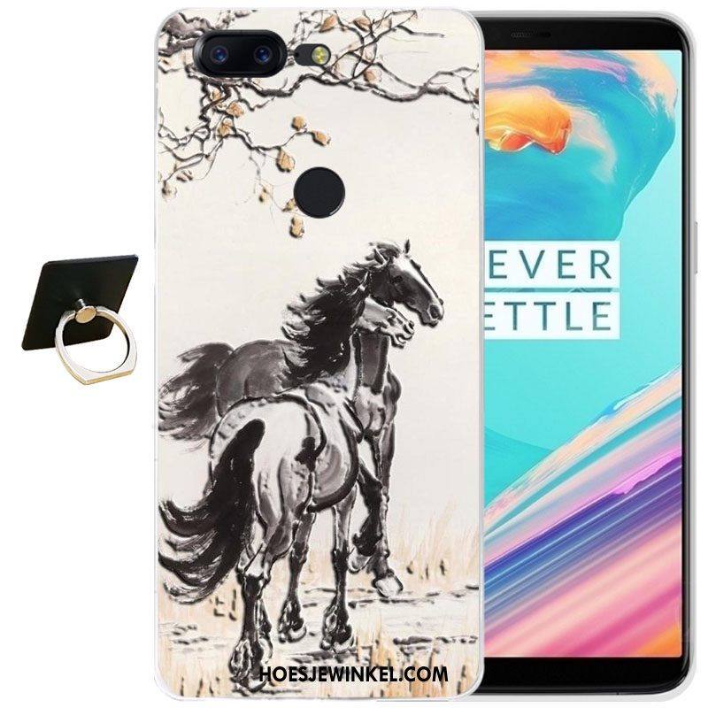 Oneplus 5t Hoesje All Inclusive Anti-fall Hoes, Oneplus 5t Hoesje Siliconen Blauw