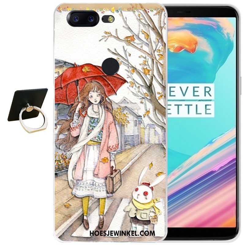 Oneplus 5t Hoesje All Inclusive Anti-fall Hoes, Oneplus 5t Hoesje Siliconen Blauw