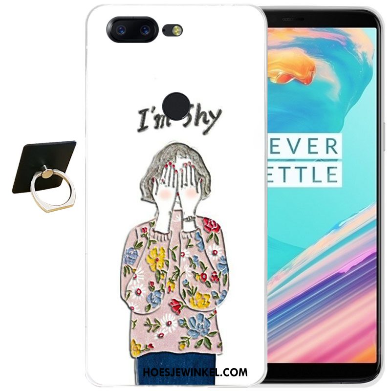 Oneplus 5t Hoesje All Inclusive Anti-fall Hoes, Oneplus 5t Hoesje Siliconen Blauw