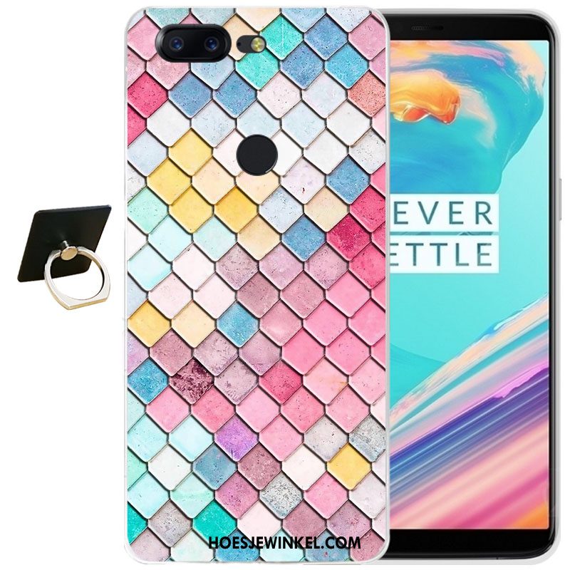 Oneplus 5t Hoesje All Inclusive Anti-fall Hoes, Oneplus 5t Hoesje Siliconen Blauw