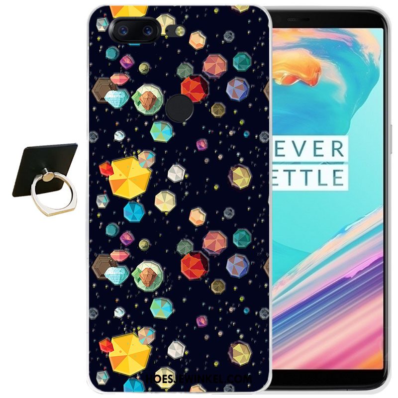 Oneplus 5t Hoesje All Inclusive Anti-fall Hoes, Oneplus 5t Hoesje Siliconen Blauw