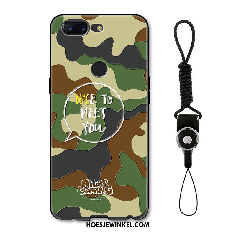 Oneplus 5t Hoesje Bescherming Scheppend Reliëf, Oneplus 5t Hoesje Camouflage Anti-fall