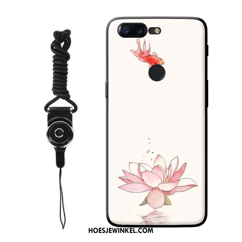 Oneplus 5t Hoesje Bloemen Wit Vintage, Oneplus 5t Hoesje Kunst Zacht