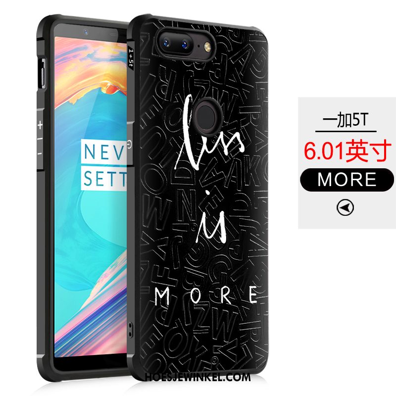 Oneplus 5t Hoesje Dun Anti-fall Siliconen, Oneplus 5t Hoesje Reliëf All Inclusive