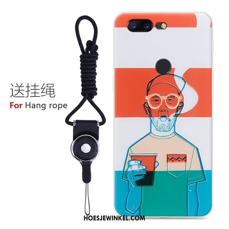 Oneplus 5t Hoesje Mobiele Telefoon Zacht Geel, Oneplus 5t Hoesje Hoes Reliëf