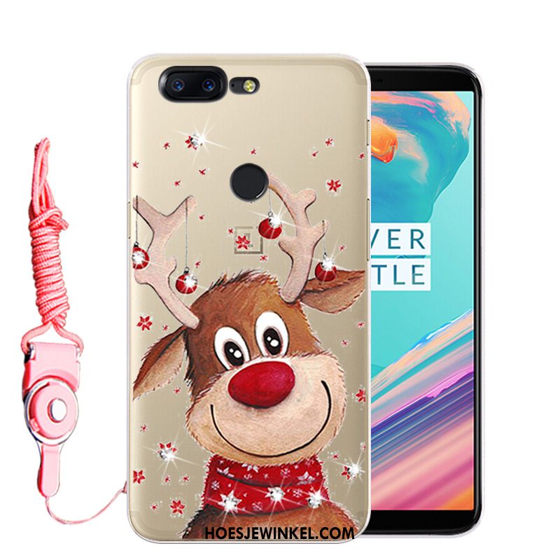 Oneplus 5t Hoesje Roze Mobiele Telefoon Bescherming, Oneplus 5t Hoesje Met Strass Zacht