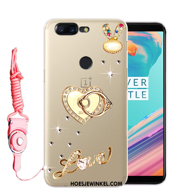 Oneplus 5t Hoesje Roze Mobiele Telefoon Bescherming, Oneplus 5t Hoesje Met Strass Zacht