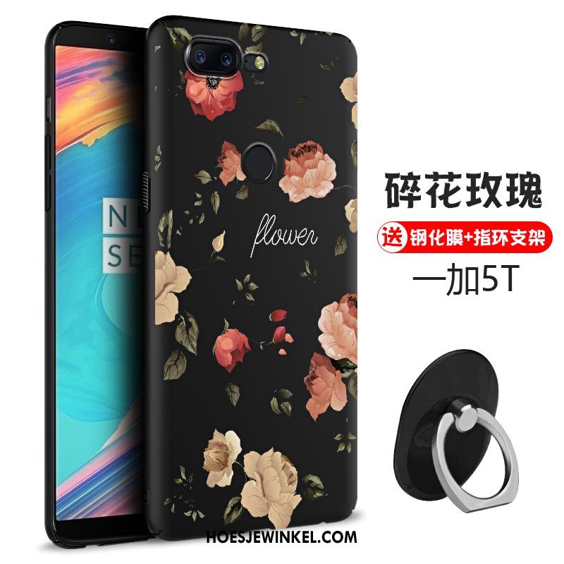 Oneplus 5t Hoesje Scheppend Chinese Stijl Mobiele Telefoon, Oneplus 5t Hoesje Persoonlijk Zwart
