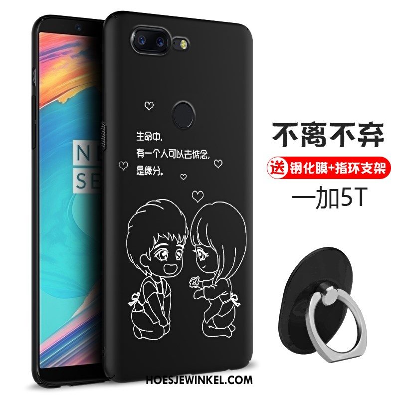 Oneplus 5t Hoesje Scheppend Chinese Stijl Mobiele Telefoon, Oneplus 5t Hoesje Persoonlijk Zwart