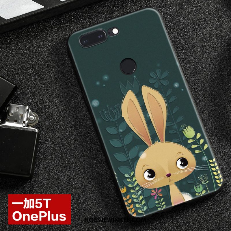 Oneplus 5t Hoesje Schrobben Mobiele Telefoon Reliëf, Oneplus 5t Hoesje Anti-fall Persoonlijk