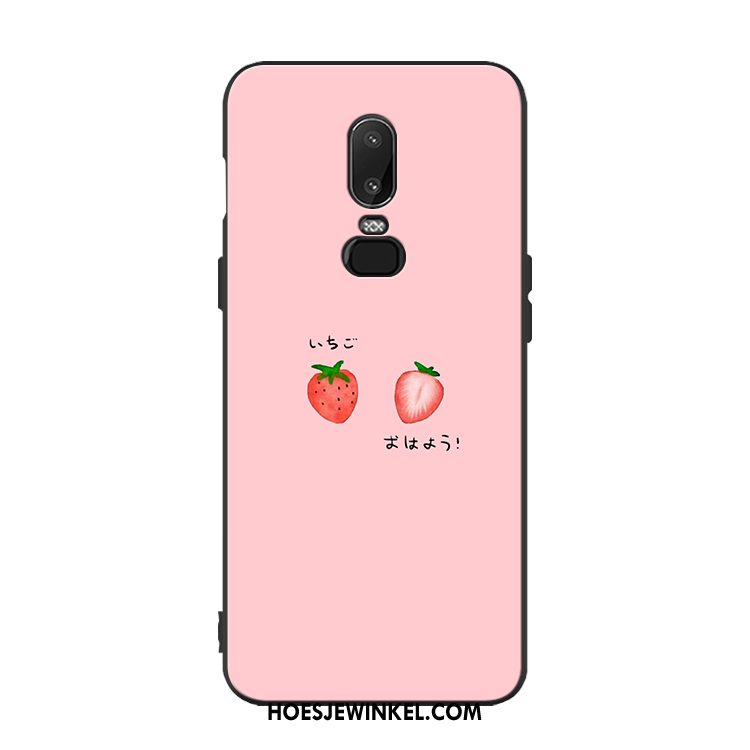 Oneplus 6 Hoesje Aardbei Mobiele Telefoon Hanger, Oneplus 6 Hoesje Bescherming Anti-fall