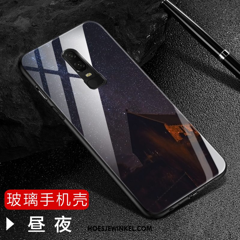 Oneplus 6 Hoesje Blauw Zacht Mobiele Telefoon, Oneplus 6 Hoesje Trendy Merk Persoonlijk