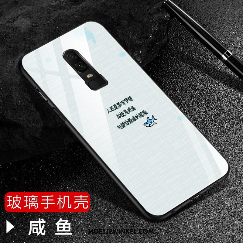 Oneplus 6 Hoesje Blauw Zacht Mobiele Telefoon, Oneplus 6 Hoesje Trendy Merk Persoonlijk