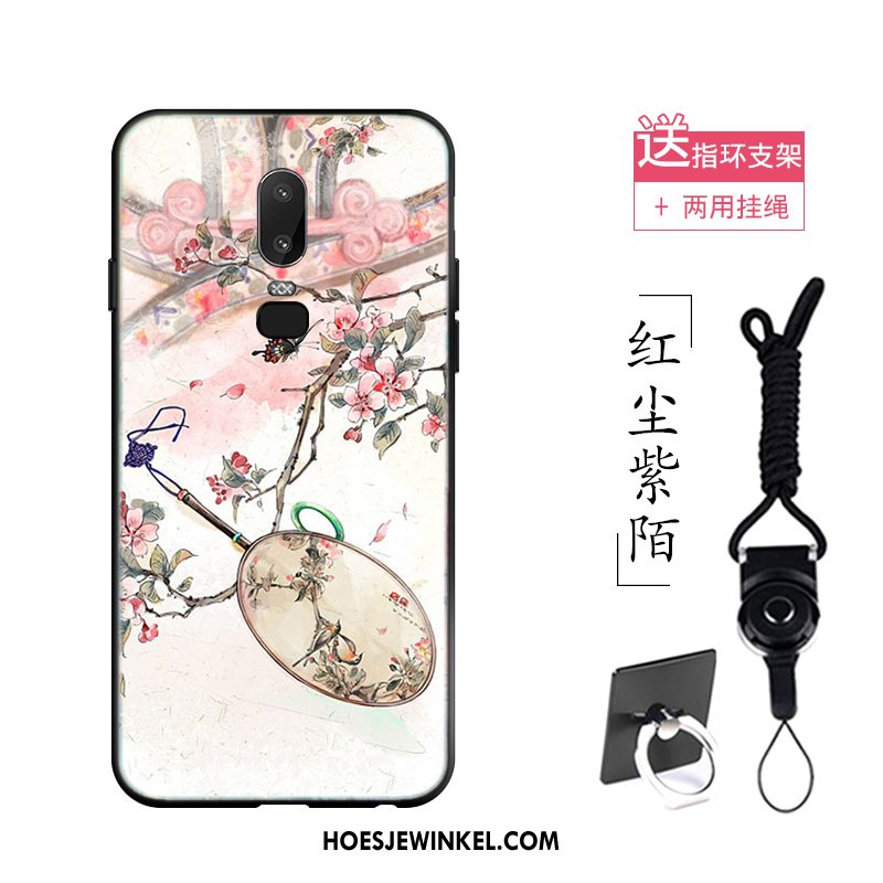 Oneplus 6 Hoesje Mooi Nieuw Zacht, Oneplus 6 Hoesje Chinese Stijl Hoes