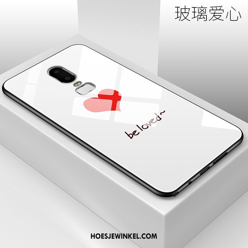 Oneplus 6 Hoesje Schrobben All Inclusive Scheppend, Oneplus 6 Hoesje Dun Wit