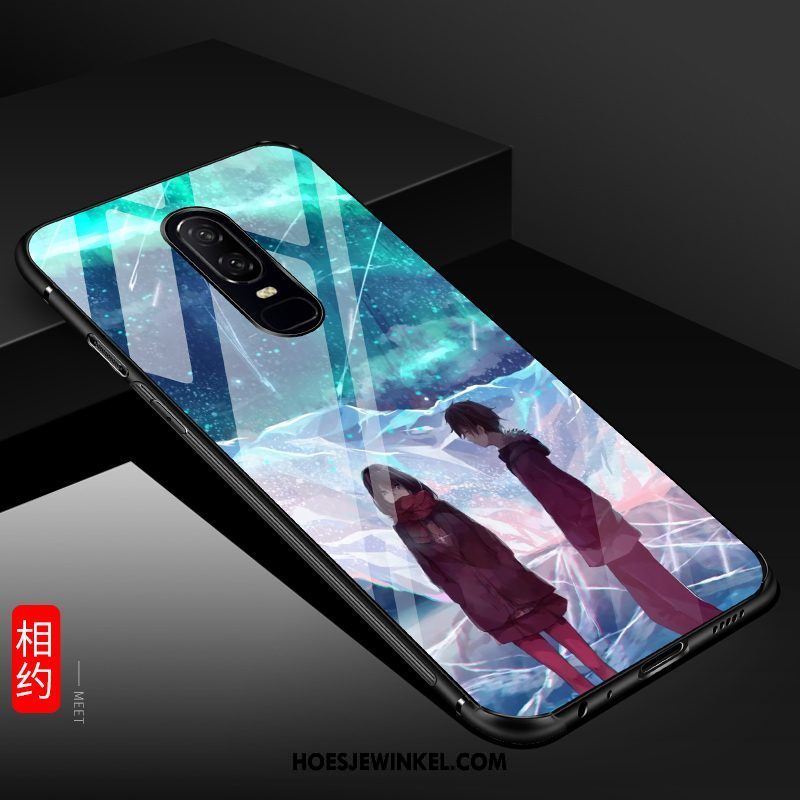 Oneplus 6 Hoesje Schrobben Hoes Mobiele Telefoon, Oneplus 6 Hoesje Blauw Dun