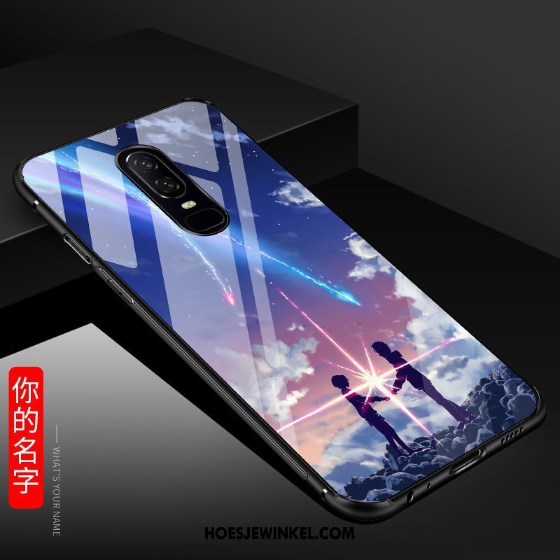 Oneplus 6 Hoesje Schrobben Hoes Mobiele Telefoon, Oneplus 6 Hoesje Blauw Dun