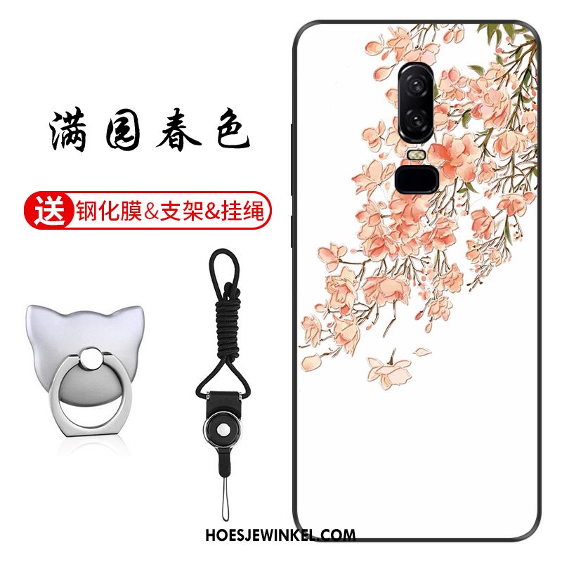 Oneplus 6 Hoesje Siliconen Patroon Mobiele Telefoon, Oneplus 6 Hoesje Reliëf Bescherming