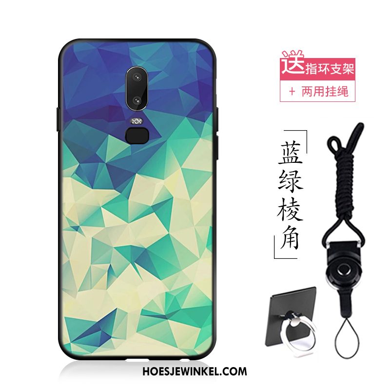 Oneplus 6 Hoesje Siliconen Wit Patroon, Oneplus 6 Hoesje Grote Mobiele Telefoon