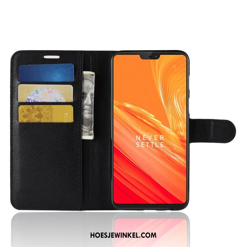 Oneplus 6 Hoesje Zacht Anti-fall Mobiele Telefoon, Oneplus 6 Hoesje Siliconen Leren Etui