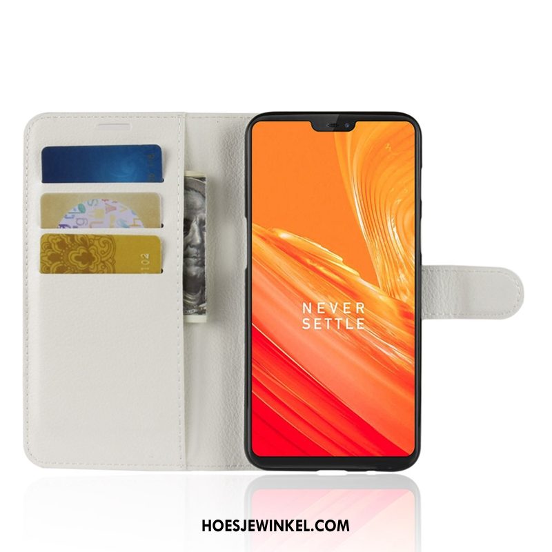 Oneplus 6 Hoesje Zacht Anti-fall Mobiele Telefoon, Oneplus 6 Hoesje Siliconen Leren Etui